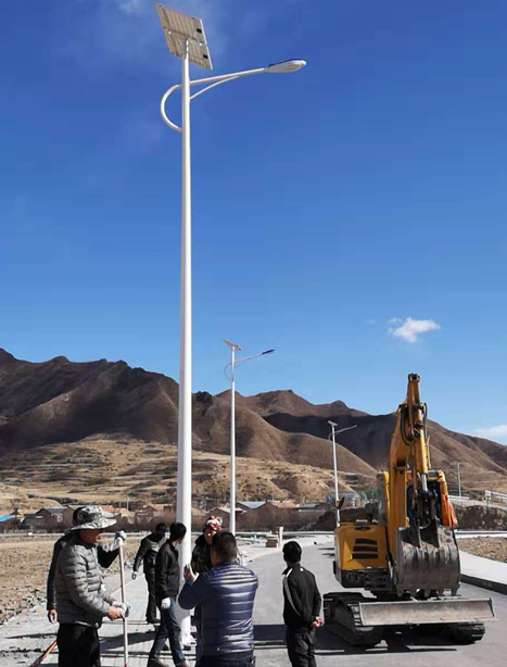 甘南碌曲10米叶城太阳能路灯项目